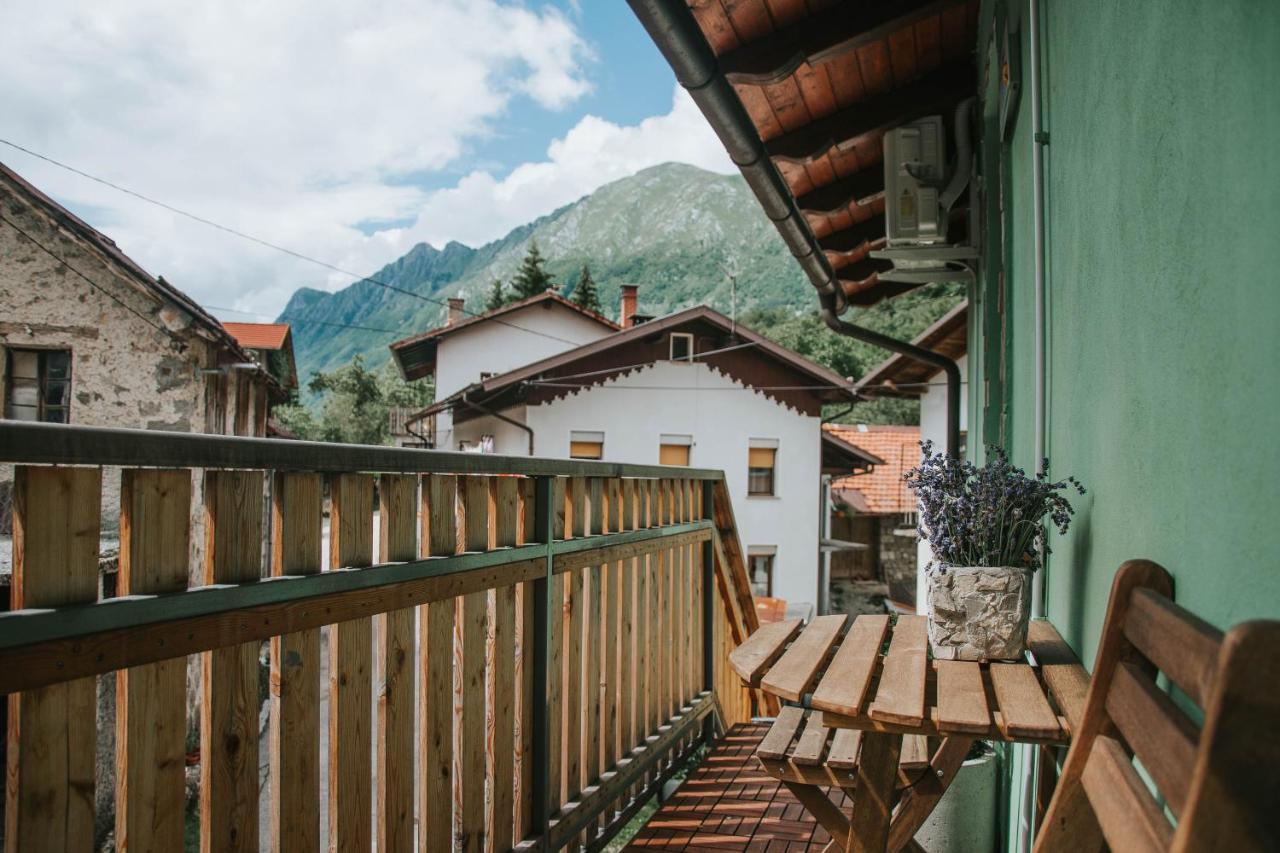 Apartma Metija Lux Z Savno Kobarid Exteriör bild